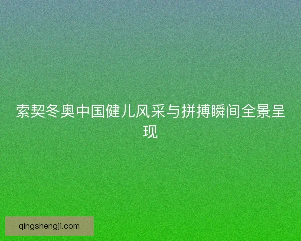 索契冬奥中国健儿风采与拼搏瞬间全景呈现